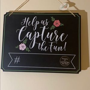 Chalkboard Picture Sign